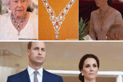 Catherine stuns in pink gown and Queen’s ruby necklace—outshining Camilla and channeling Diana in a night of royal destiny!