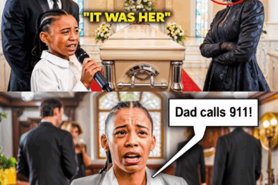 Girl Shocks Everyone at Grandmother’s Funeral – Dad Calls 911 After Her Revelation