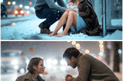“Come With Me”—A Lonely CEO Found a Shivering Nurse Holding a Baby at a Bus Stop, What Happened Next Changed Everything (tt)