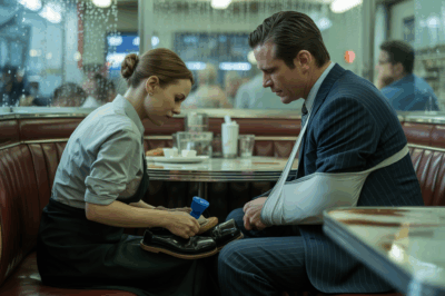 Billionaire Asks Waitress to Clean His Shoes—Her Bold Move Leaves Everyone Speechless